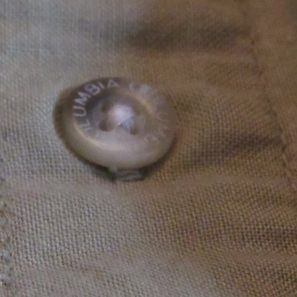 Columbia Olive Green Short-Sleeve Button-Up Shirt Cotton Blend Size XXL EUC - Picture 7 of 8